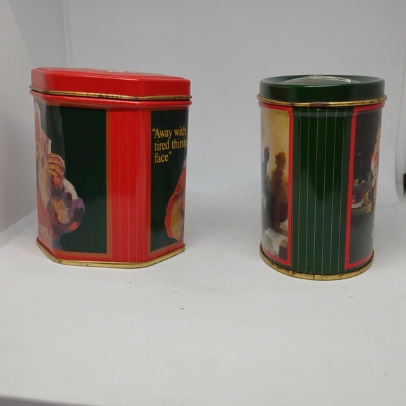 Lot Set of 2 vintage Coca-Cola Candles in Collector Metal Tins 1986 & 1991 - Picture 8 of 8